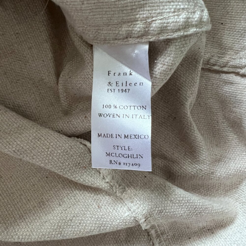 Frank & Eileen McLoghlin Canvas Cotton Button Down Shirt - Picture 9 of 9